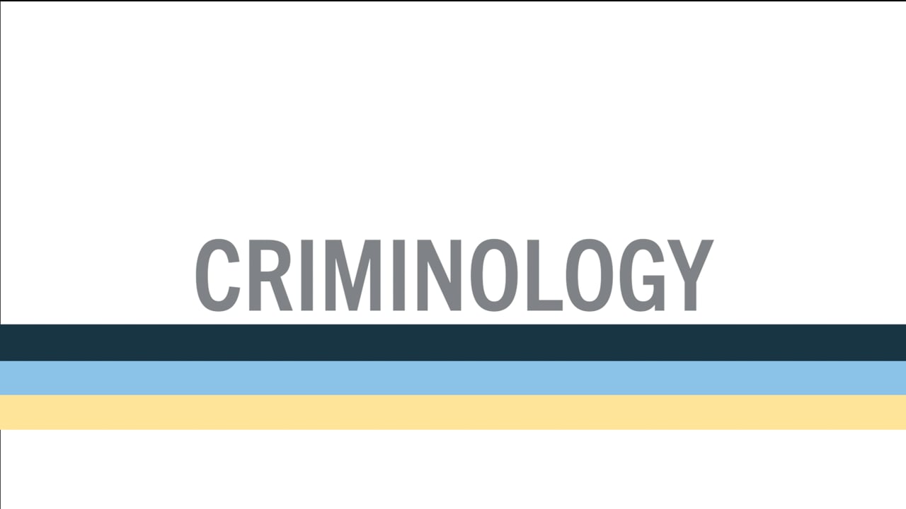 CRIMINOLOGY 2022