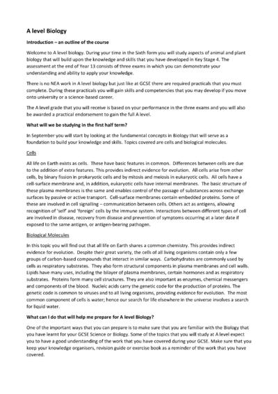 Biology Intro