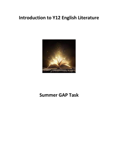 English Literature Gap Task