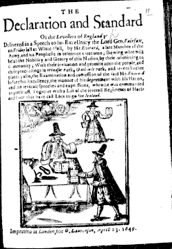 Woodcut from a Diggers Document