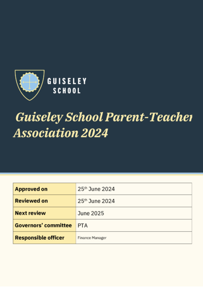 Guiseley School PTA Constitution 2024