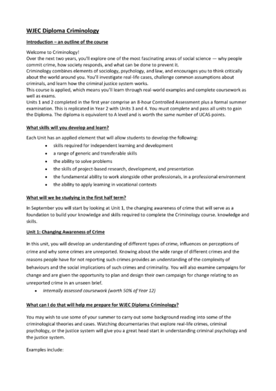 Criminology Intro