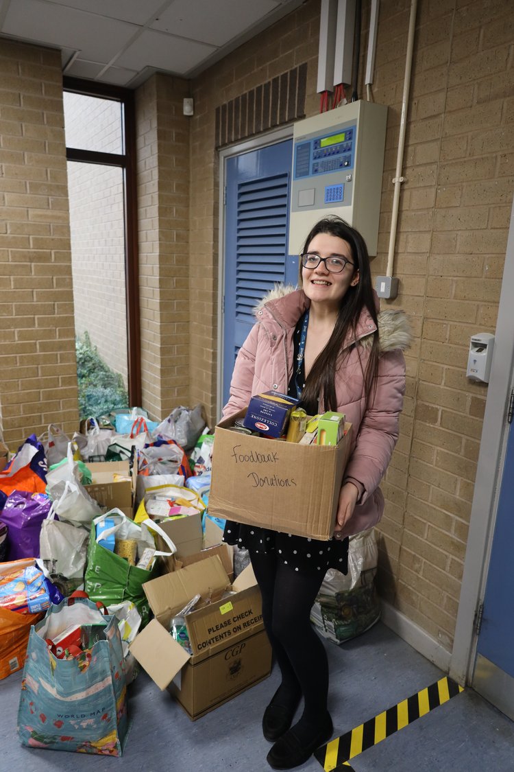 Miss Marshall, our Student Leadership Co-ordinator, has worked hard alongside our students to ensure a good yield for Otley Foodbank.