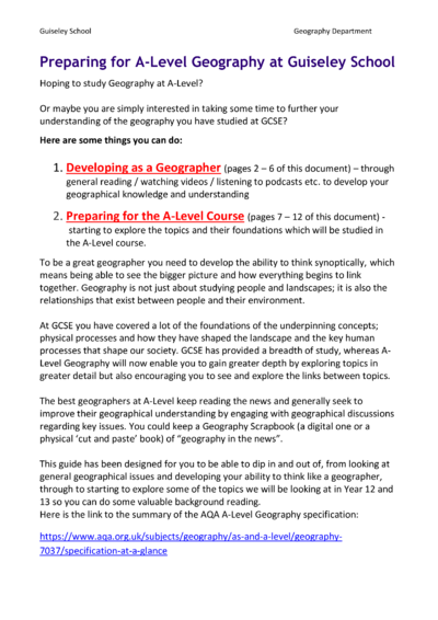 Geography Gap Task