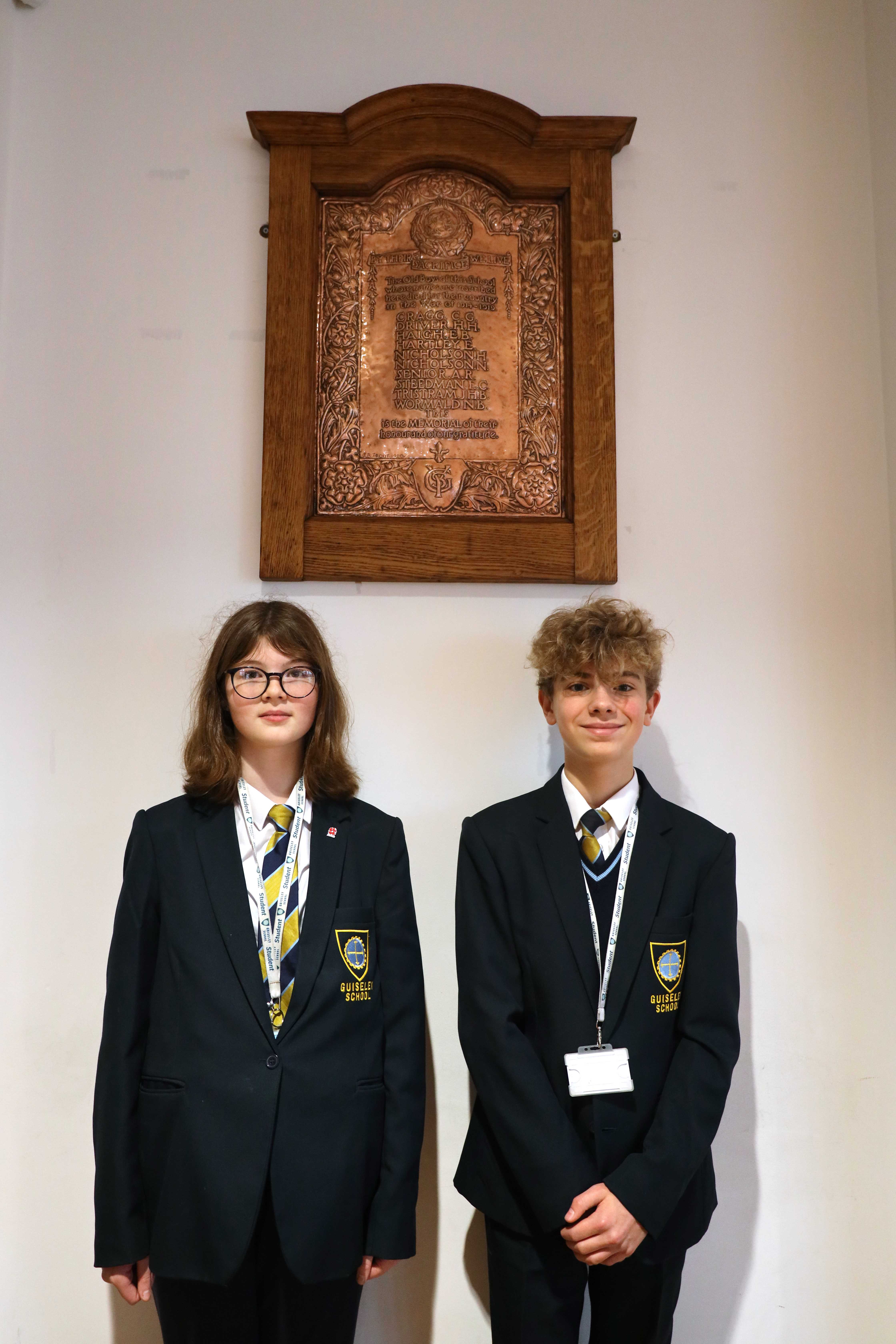 Megan and Max, researchers on this project. 